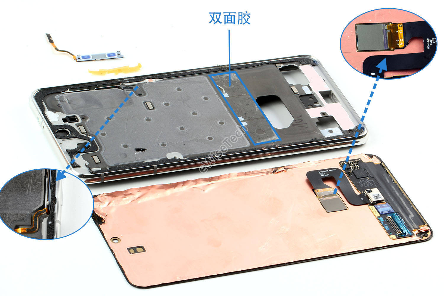 三星galaxy s21拆解:双层主板,滤波器集成在芯片内