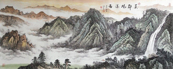 中国画坛巨匠《吴门画派》沈坤(沈石田)巨幅展