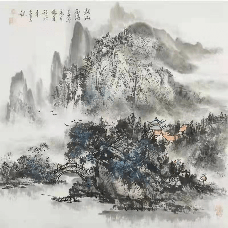 翰墨人生—画家杨秀亮作品欣赏_杨亮