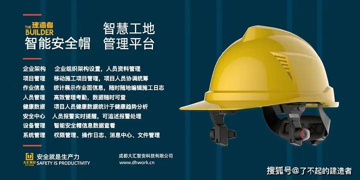全方位安全监控预警协同-大汇智安打造建造者智能安全帽,逐梦而来