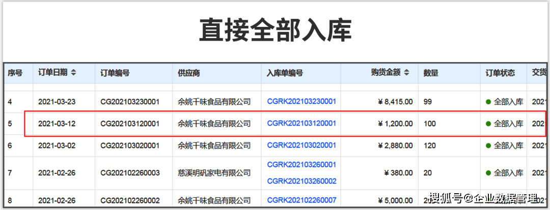 用飞优进销存进行采购入库