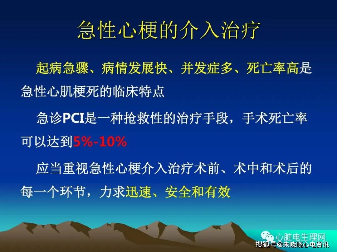 急性心肌梗死介入治疗流程