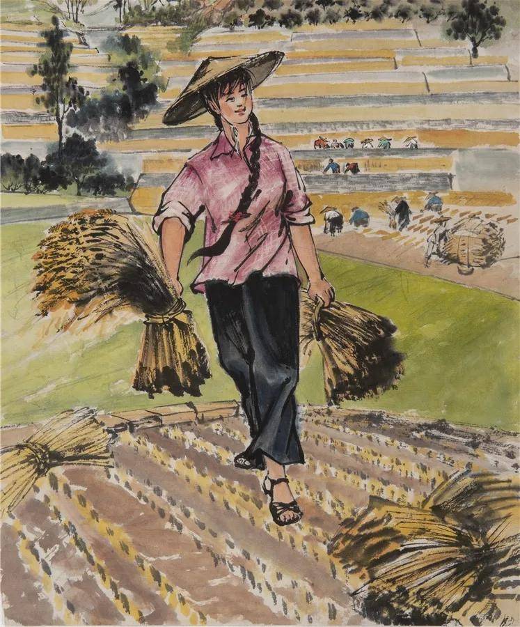秋收 34.5x29cm