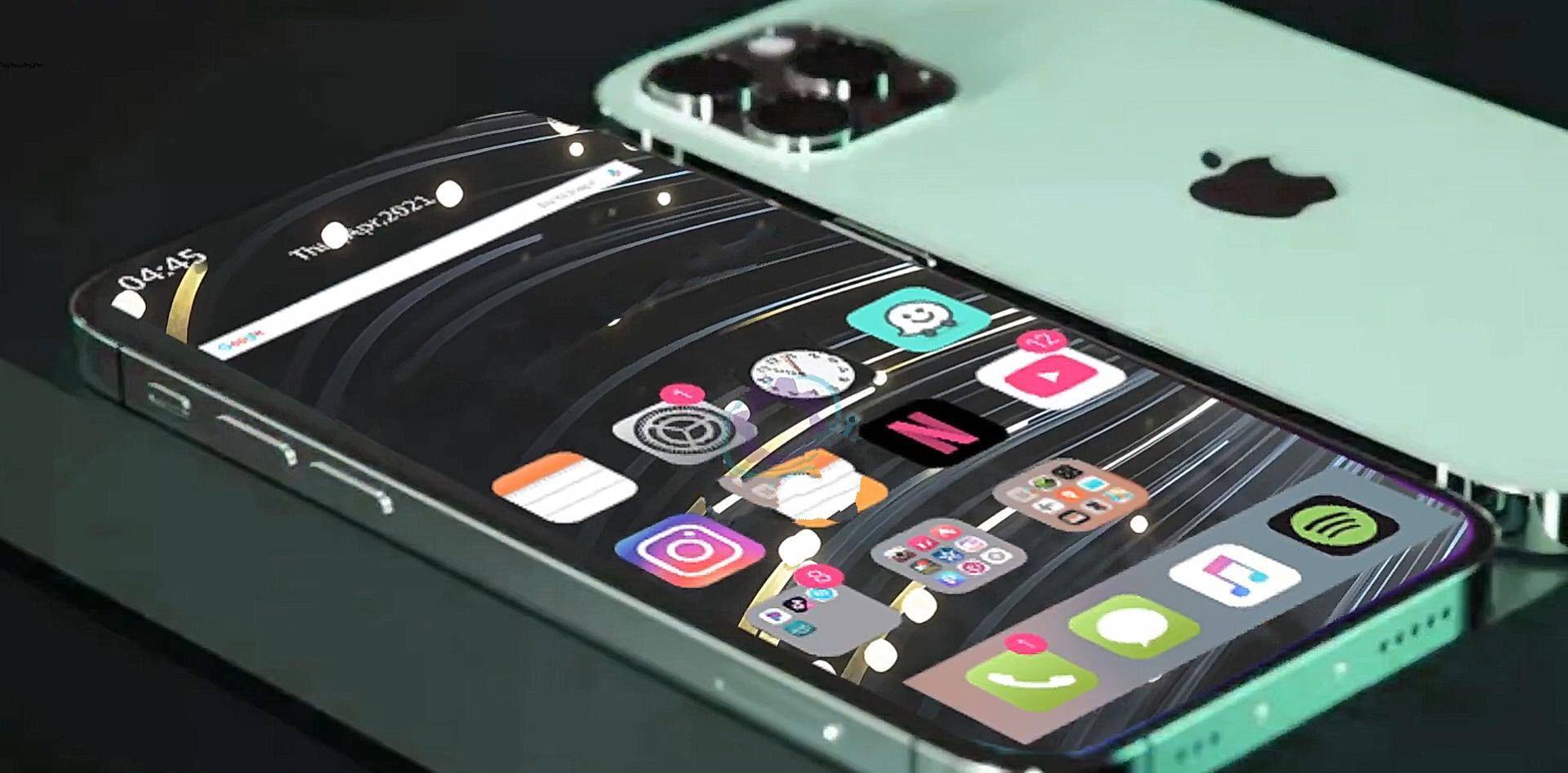 iphone13pro概念机,iphone13pro图片 iphone13pro概念机:取消用了5年的刘海和充电端口 加入2个新功能