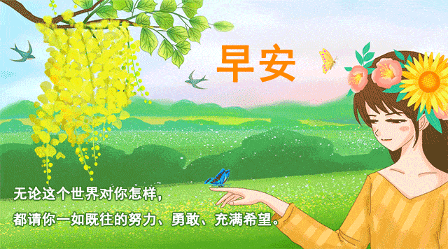 新的一周早晨好的鲜花动态图片祝福语 周一祝福语正能量