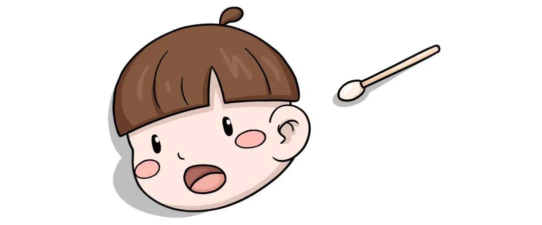 注意不要插入超过1cm,轻轻地旋转棉签就可以清理水分和污垢了.