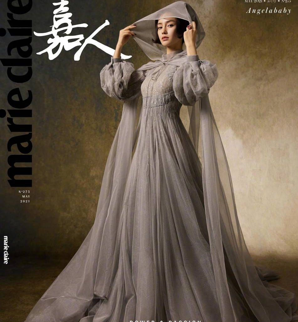 angelababy置身于古典油画中秀蔷薇女爵迷人魅力