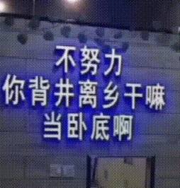 搞笑gif,,不努力,你背井离乡干嘛,当卧底啊!