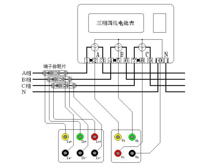 平板触控式电能表现场校验仪使用方法_接线