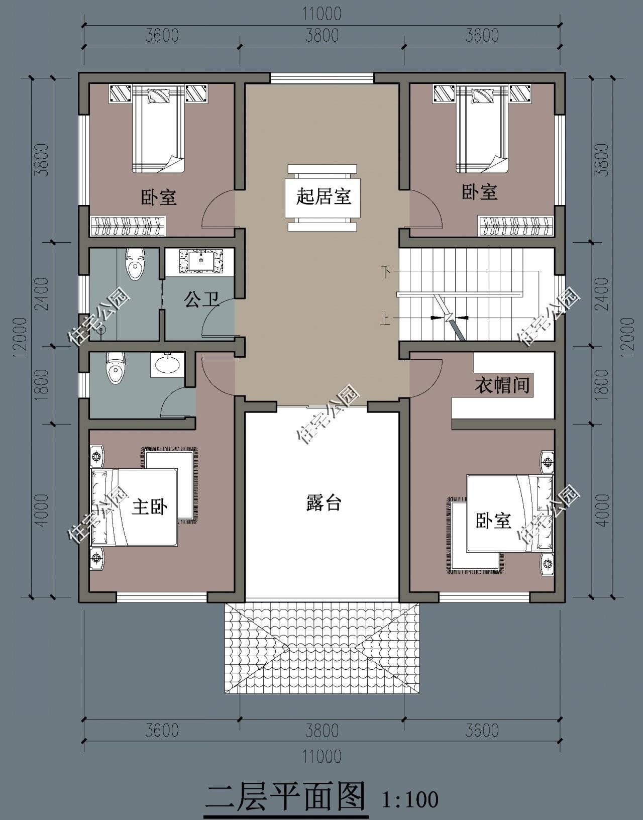 原创农村自建房,宅基地11×12米,怎样设计比较好?