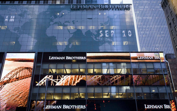 这样的例子特别多,2008年,雷曼兄弟控股公司(lehman brothers