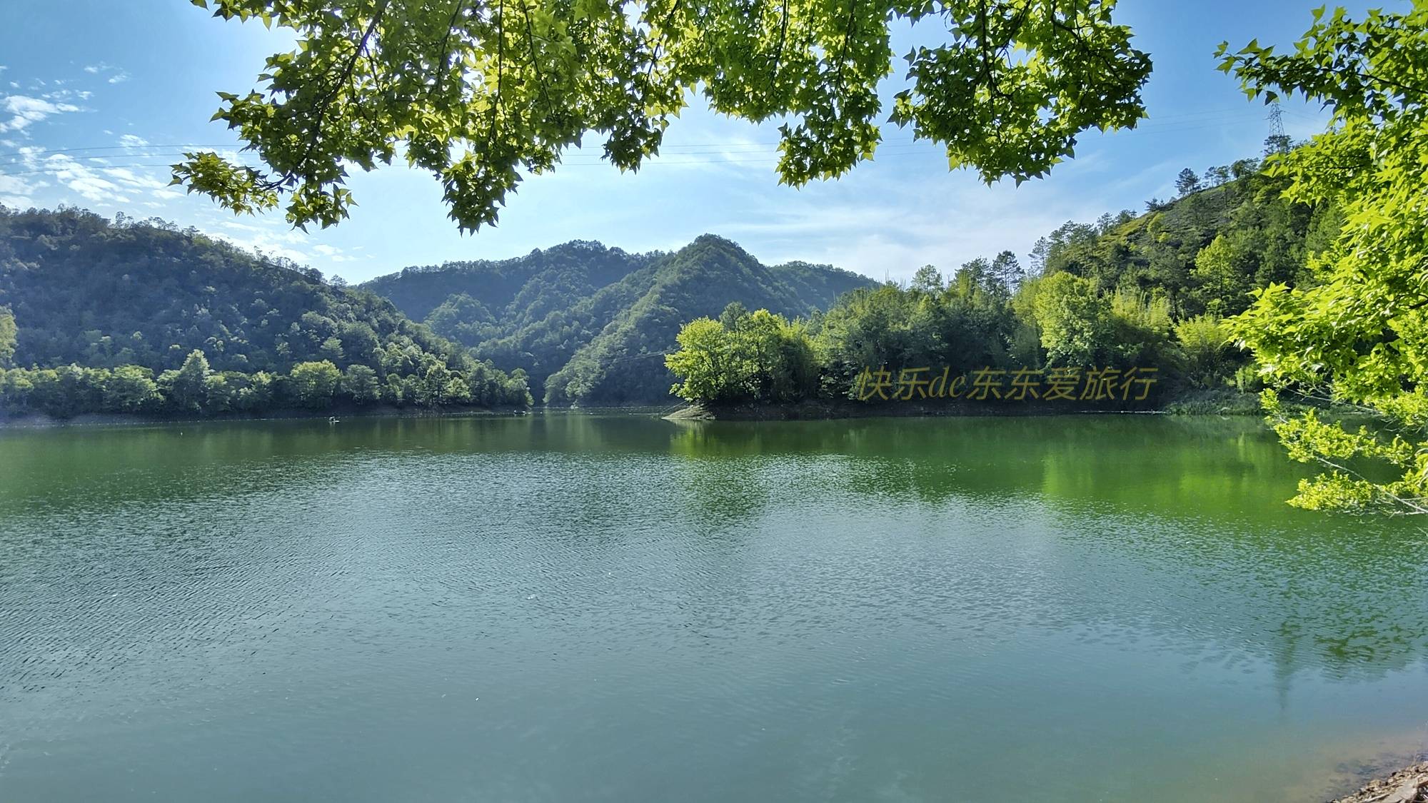 梅州城北干才水库,绿水青山,风景宜人,永不干枯