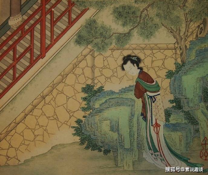 600年前的古画古代富家女的生活令人羡慕没有手机也很开心