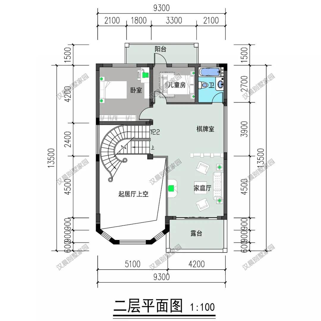 面宽9米占地115平欧式三层别墅,农村盖房"莫大意"