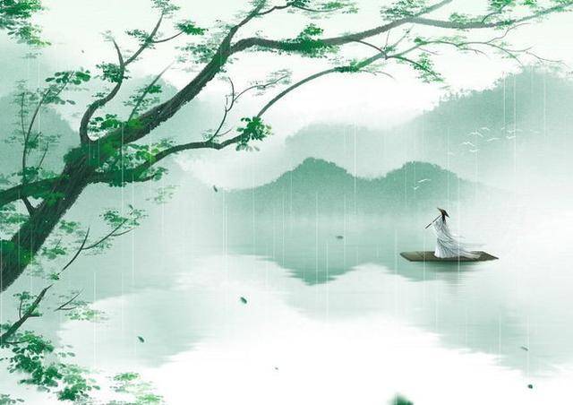 柳宗元很经典的一首山水诗,其中两句,美不胜收
