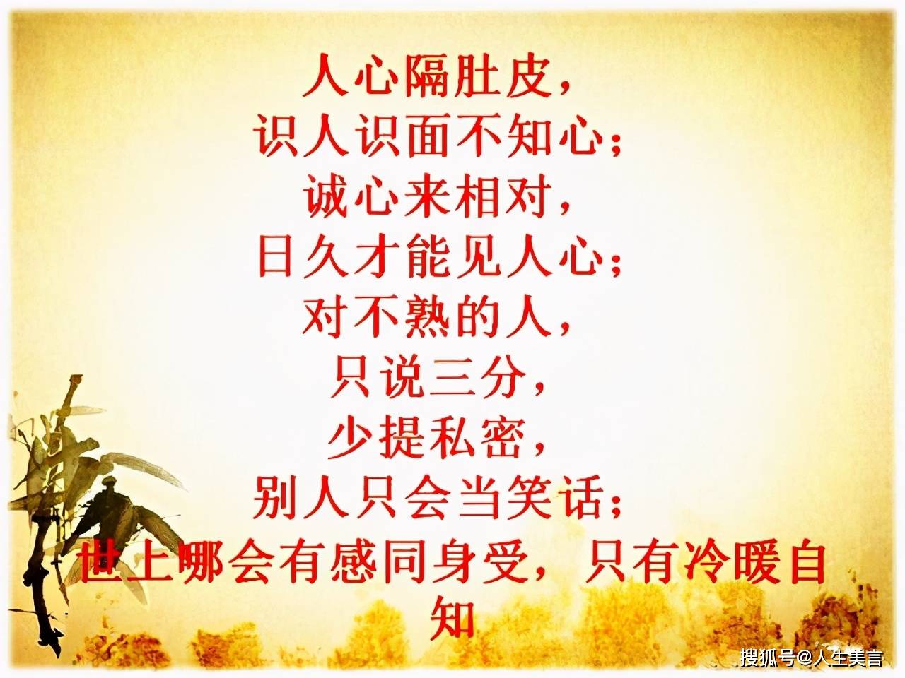 社会太现实,人心隔肚皮的现实句子_什么