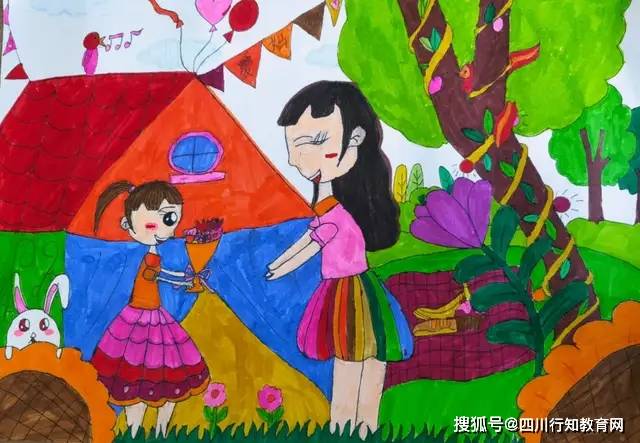今天,我的画笔已能将您细细描摹,画出妈妈在我心中的最美模样