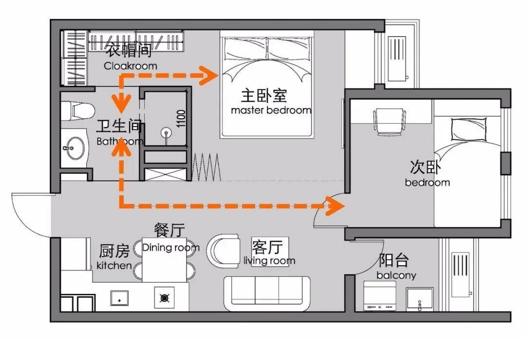 小户型空间如果没有经过合理系统的设计,很容易造成脏乱差的视觉感受