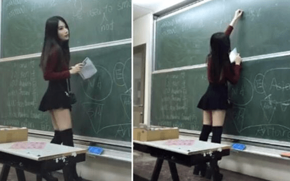 还有一方面是年轻教师比较爱美,现在90后流行jk,汉服,洛丽塔,旗袍