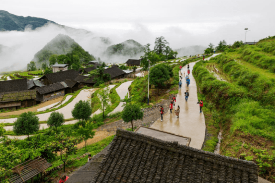 塘家梯田,位于湖南省永州市东安县舜皇山国家森林公园塘家村,距离东安