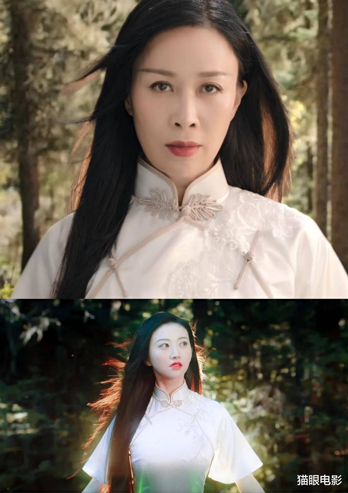 53岁那英穿司藤同款旗袍,还原按唇杀名场面,网友:还以为是换脸