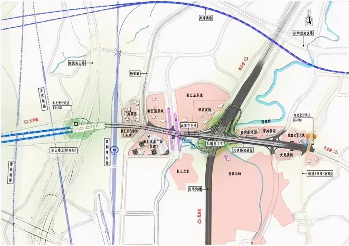 从融创云鼎城出发,通过科学城隧道即可快速连通高新区,九龙坡区,璧山