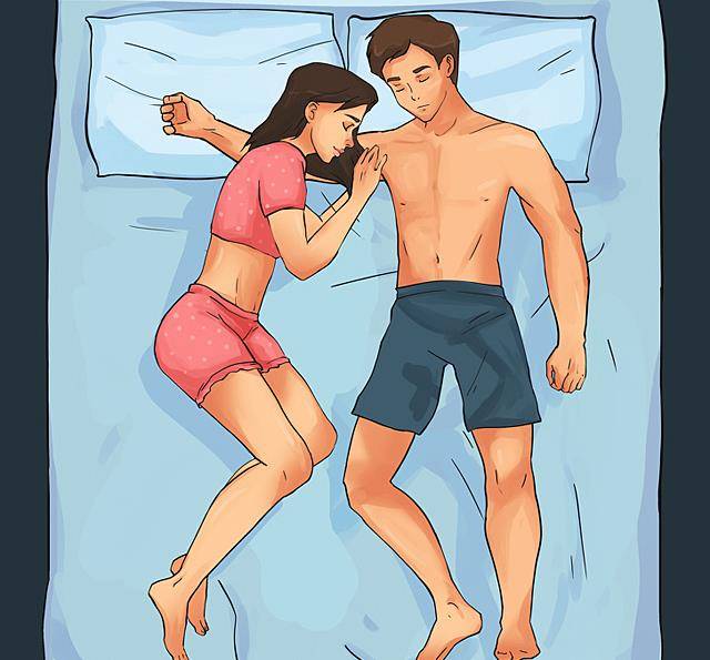 12幅夫妻睡姿漫画,揭示了12种有趣的夫妻关系,你们是哪种?