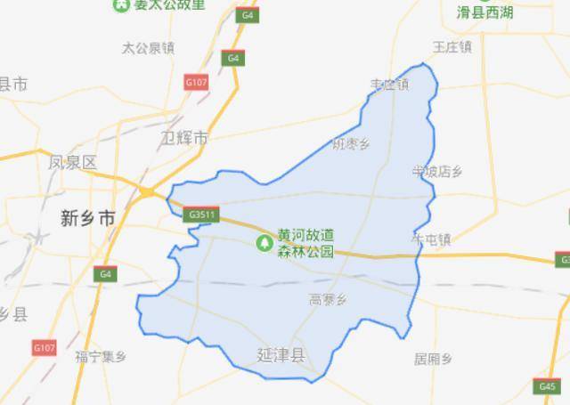 河南省一个县,人口超50万,距新乡市区31公里!_延津县