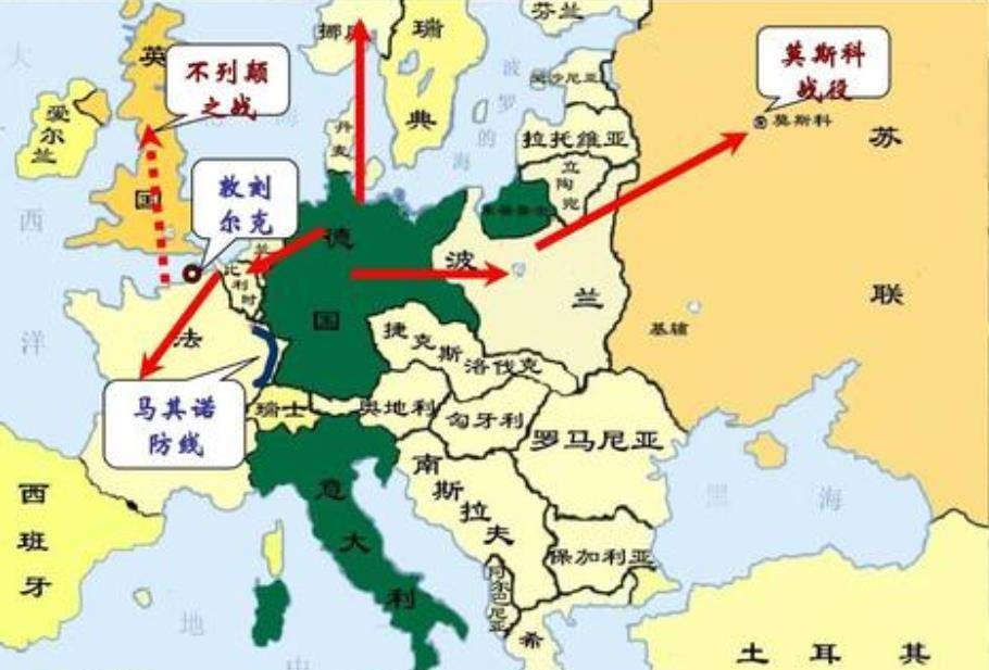失败主义的消极思想,认为就算和法国结盟,也无法抗衡德意日三国同盟