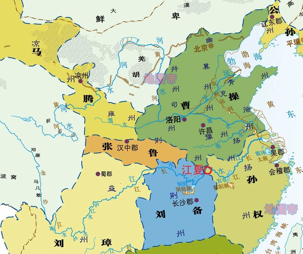 三国时期江夏郡有何特殊让孙策与孙权先后三次大规模进攻