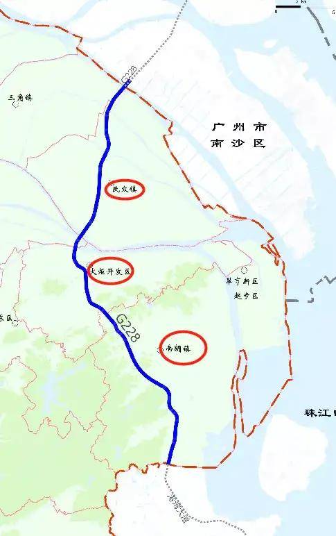 最新公示中山g105g228国道要扩建至8车道