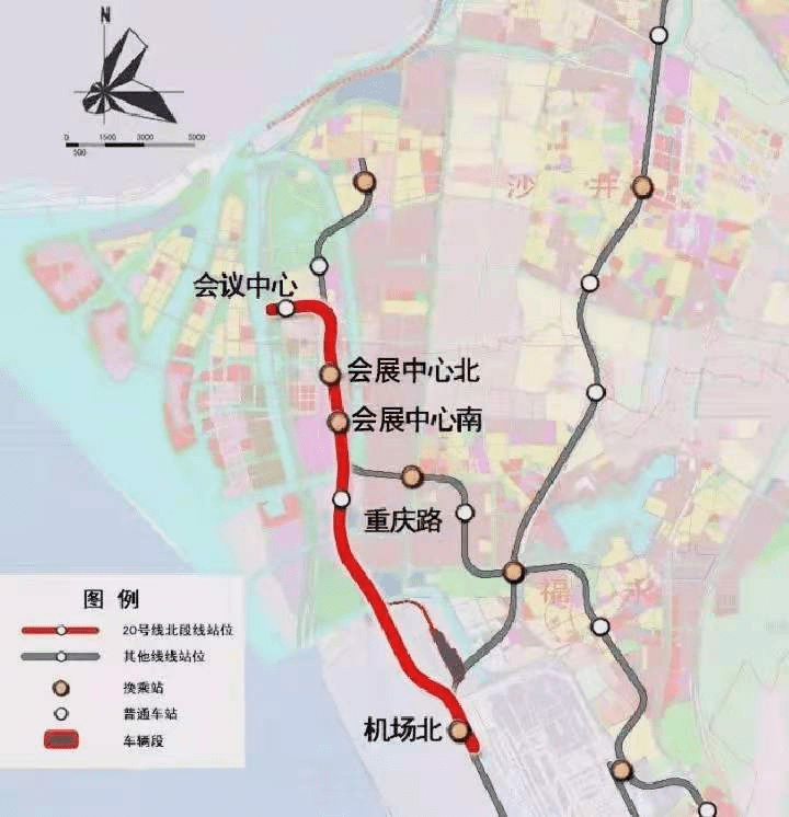 地铁12号线(在建)会展中心南站和20号线(在建)会展中心北站200米;12