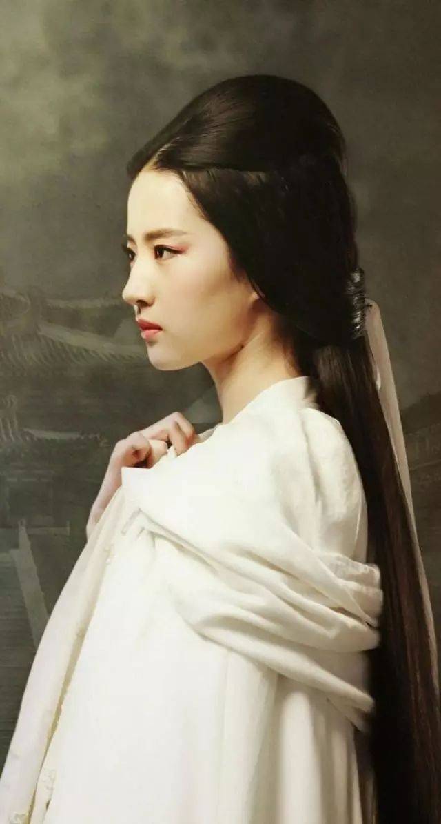 刘亦菲穿的8套白衣古装,小龙女像仙女,聂小倩美成一幅画!