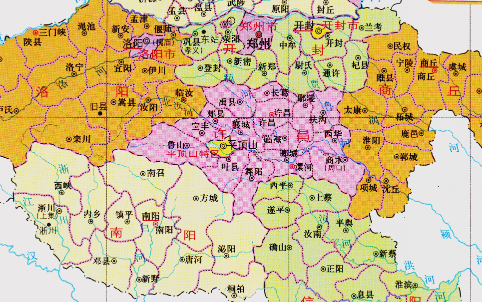 原创河南省的区划调整17个市之一平顶山市为何有10个区县