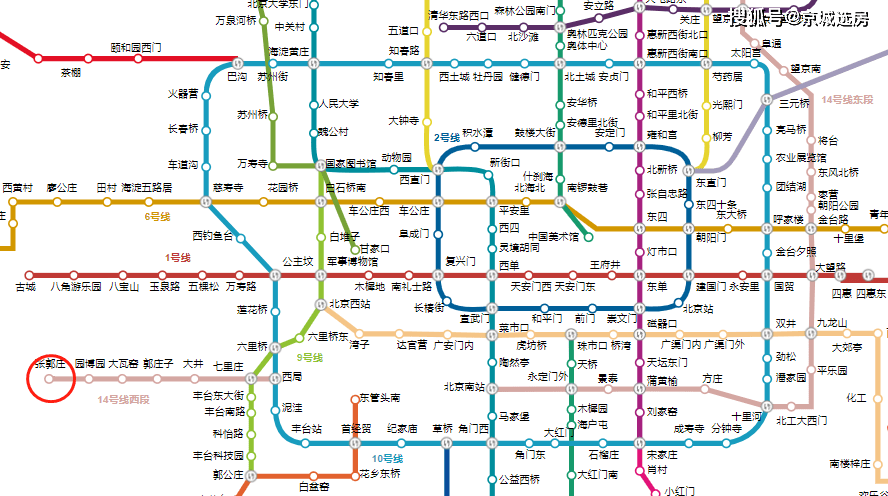原创丰台14号线张郭庄地铁盘的优势是自带流量