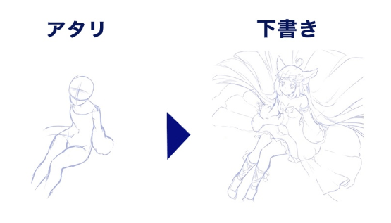 可爱美少女坐姿画法教学!