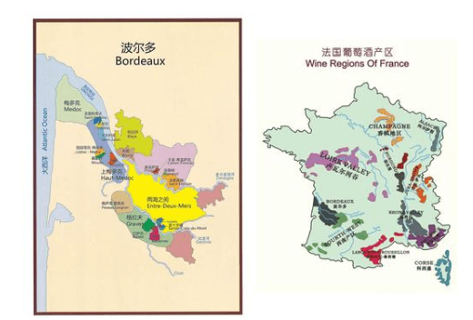 法国葡萄酒产区-波尔多产区地图.