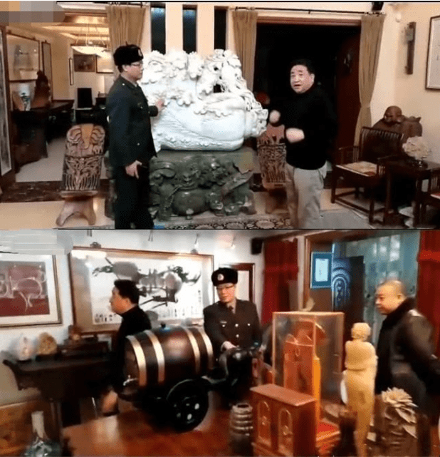 都是用他的字画换来的不仅如此,还有网友曝光了姜老师上亿豪宅的照片