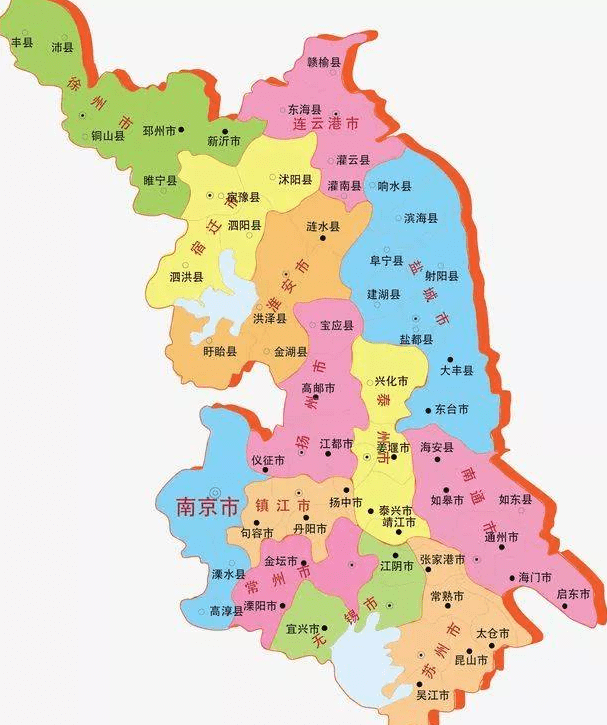 原创江苏省的区划调整,13个地级市之一,淮安市为何有7个区县?