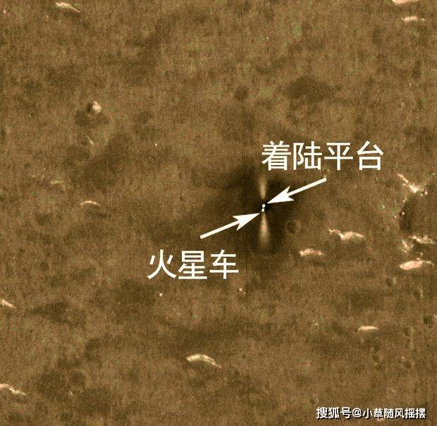 原创完美!像美国nasa那样的火星车照片,中国轨道器也拍到了