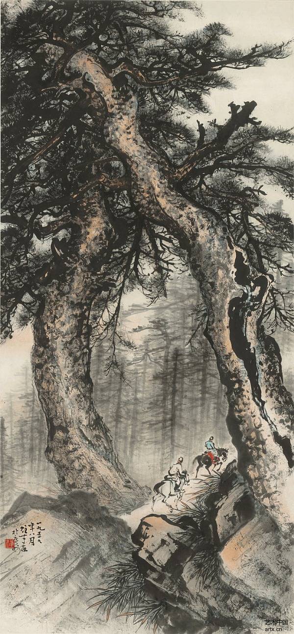 黎雄才作品有一天,张先生对我说:"你拿一些画过来,我给你放在可园的画