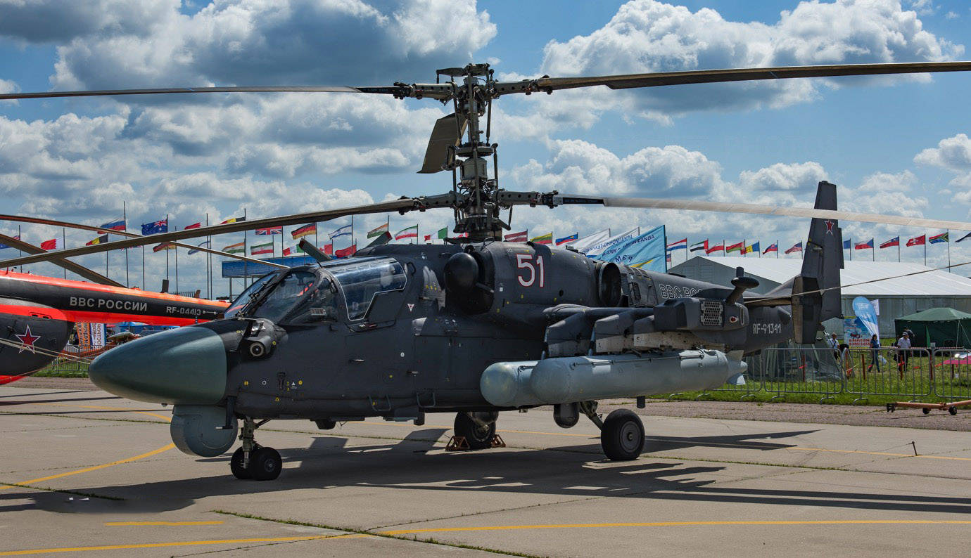 双旋翼并列双武装直升机,在1997年进行首飞,于2011年服役俄罗斯部队