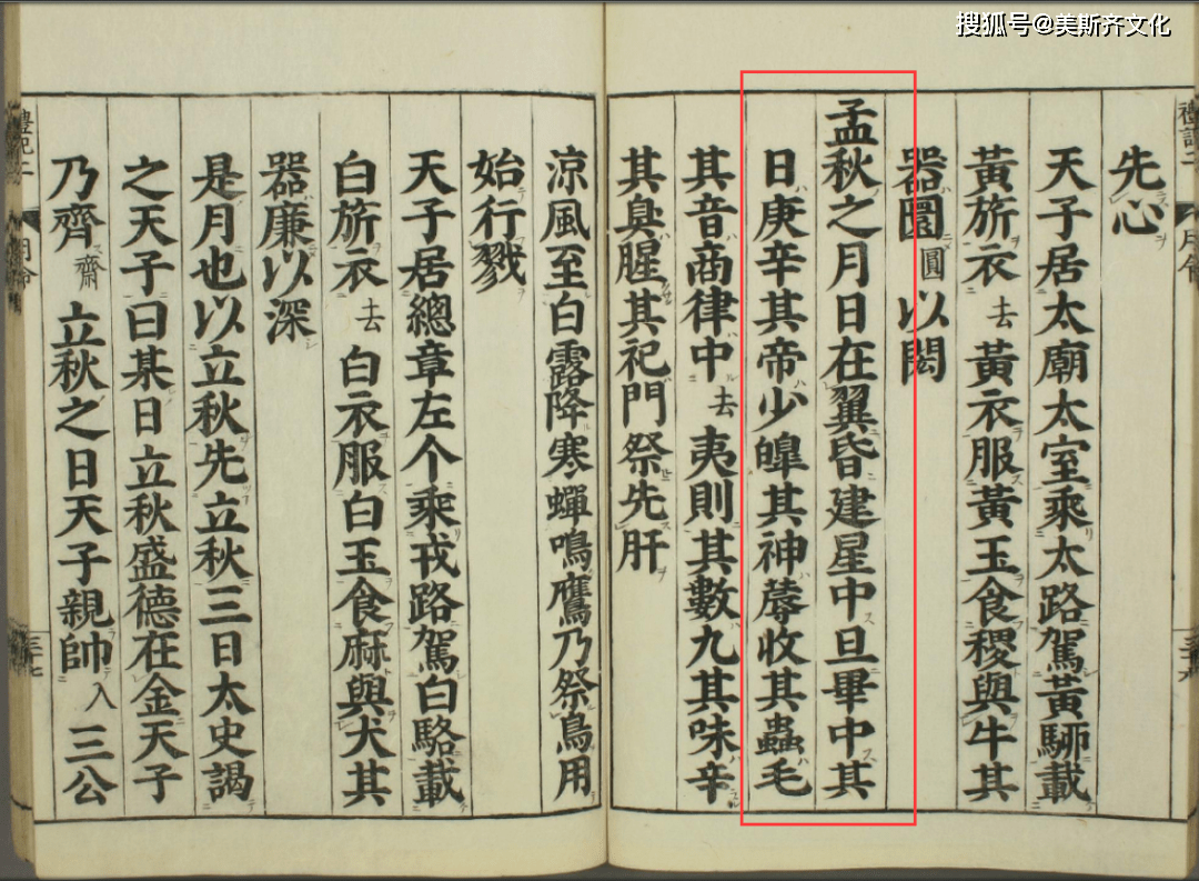 在《礼记·月令》中记载:"日在翼,昬建星中,旦毕中.