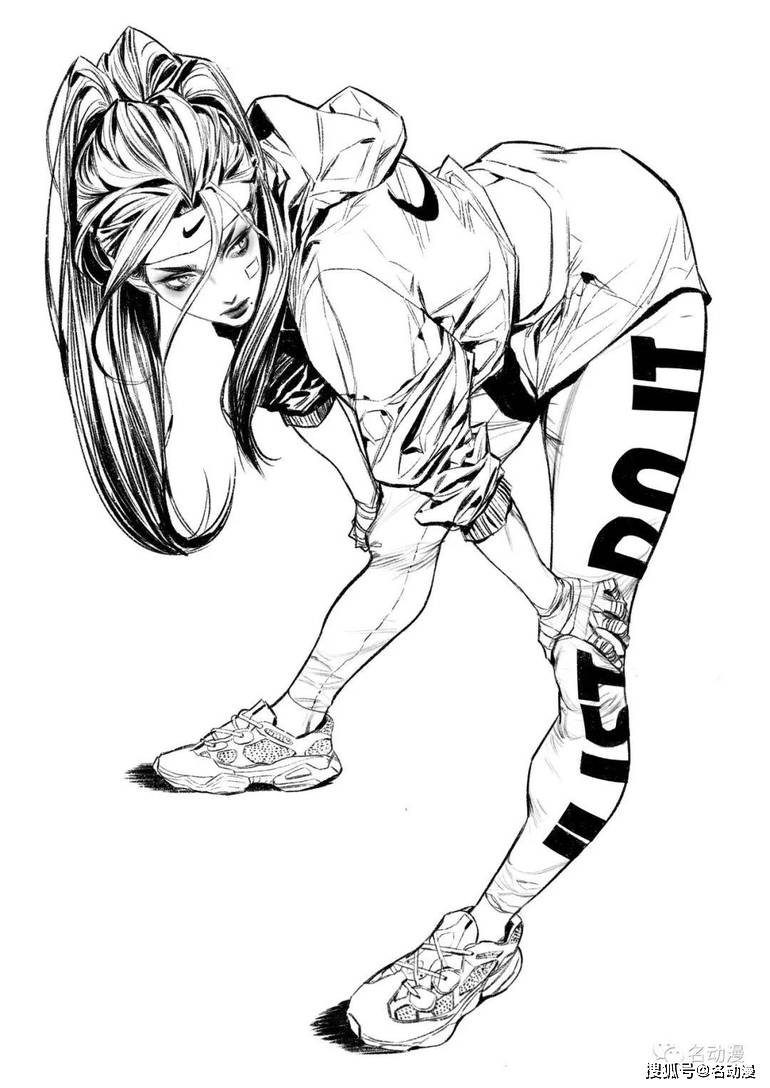 即便是高难度的人体动作,在画师的笔下也要服服帖帖的