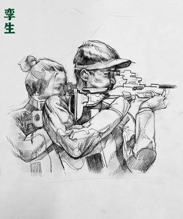 全是速写动态中国奥运冠军让美术生疯狂了