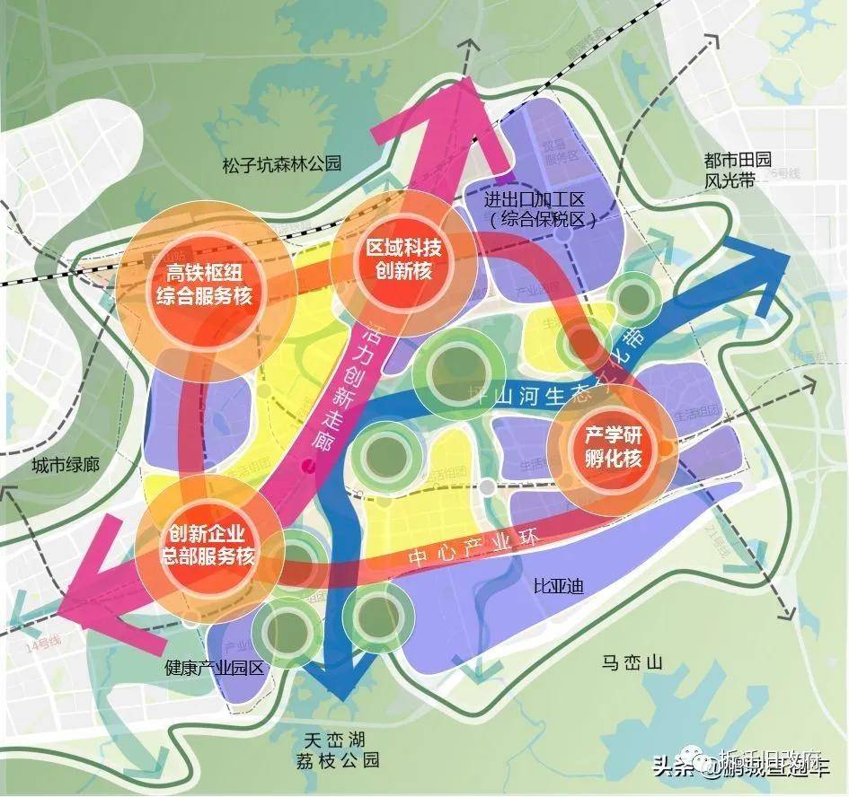 项目位于坪山区坪山街道,地处坪山中心区,东临国兴寺,南临建设路,西