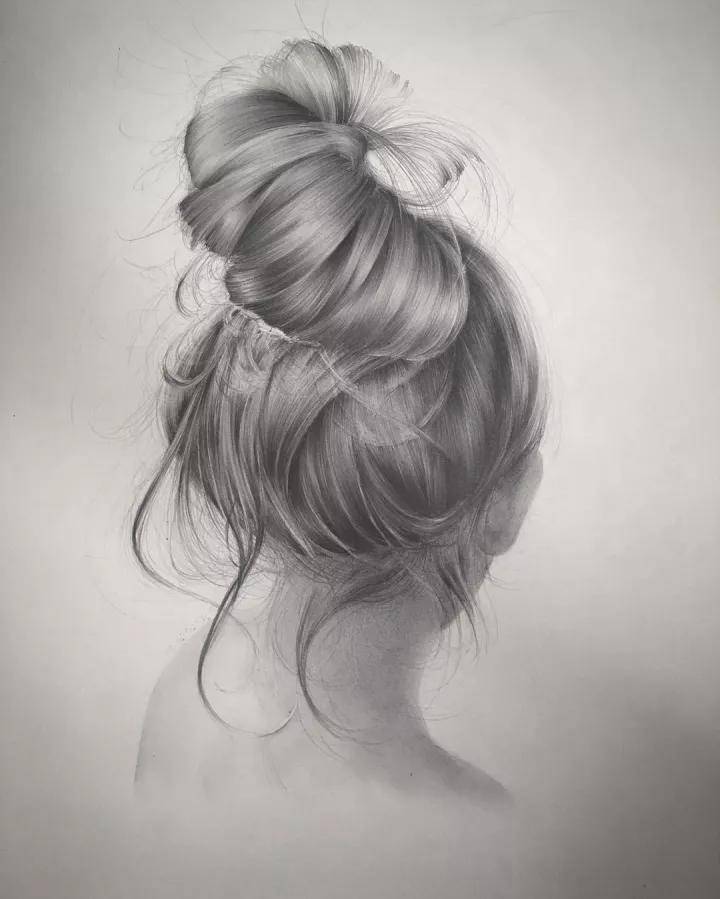 素描头发好难画?来看看大神怎么画!