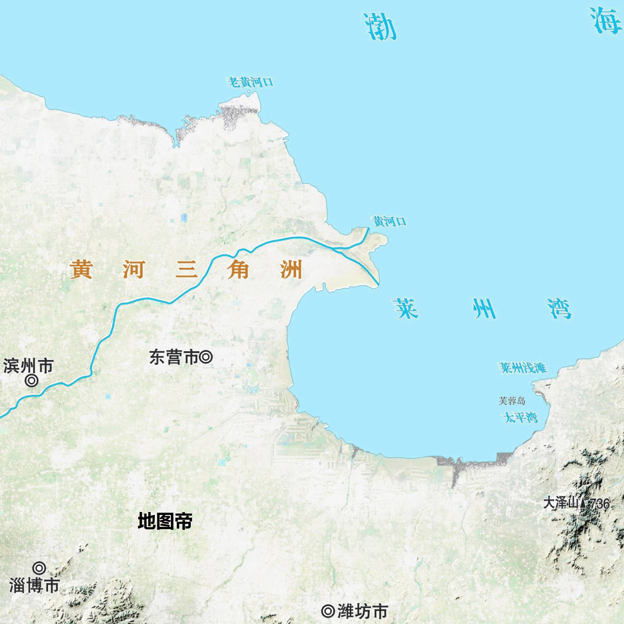 原创东营每年增加30平方千米,黄河会填平渤海吗?