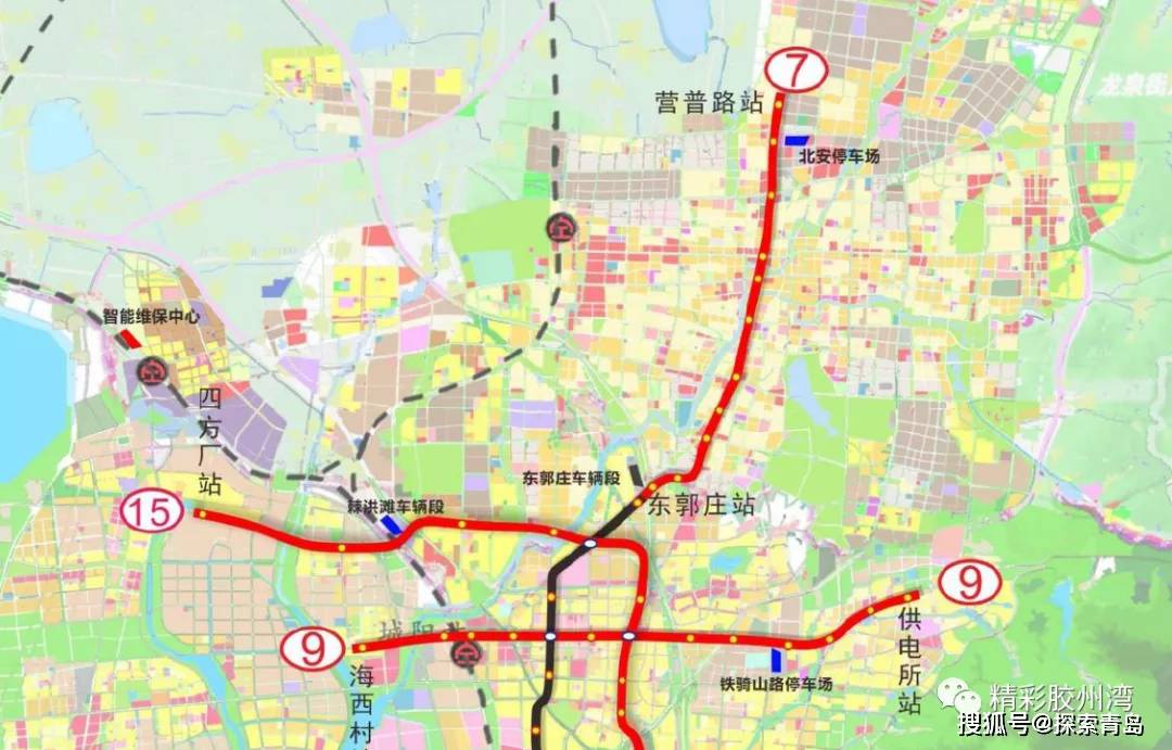 线路图公布青岛地铁三期正式获批7条线路走向正式亮相