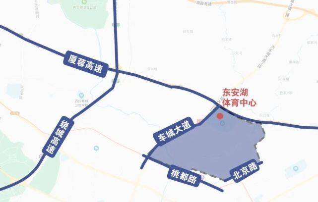 东安新城规划示意图新城结合在"公园中建城市"的建设理念,构建六类"